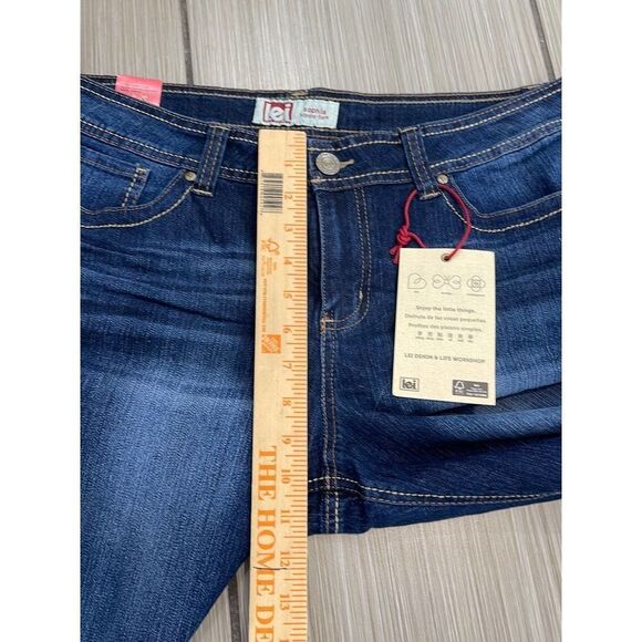 L.e.I Sophia hipster flare jeans womens jr 17R plus size dead stock Y2K 00’s nwt - Picture 8 of 12